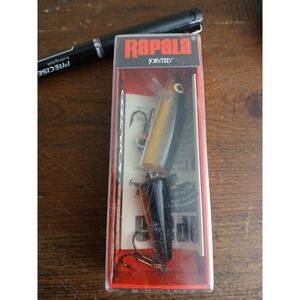 NEW Rapala J9G Jointed Floating Fishing Lure Gold Black 3 1/2 Inch